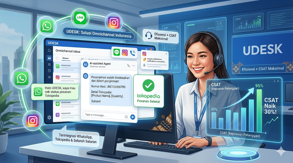 Sistem Tiket Udesk, membuat layanan lebih ramah dan peduli